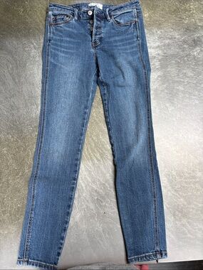 Free People Mid-Blue Skinny Jeans